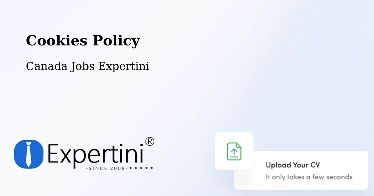 Cookies Policy - Canada Jobs Expertini